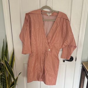 Aura Pink Wrap Dress